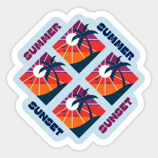 Let's Go To The Summer . Sticker